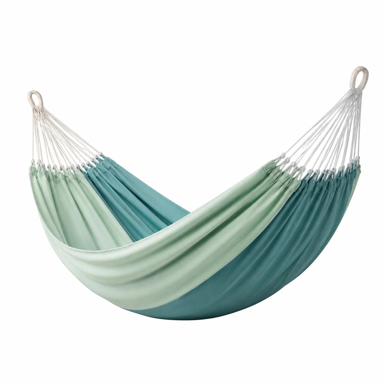 Hamac en tissu vert et bleu 200x150 cm