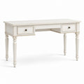Bureau en bois blanc avec tiroirs 120x60x75 cm